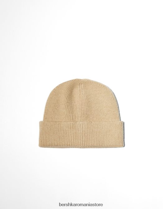 Bershka femei căciulă scurtă nisip Z86D2559 accesorii