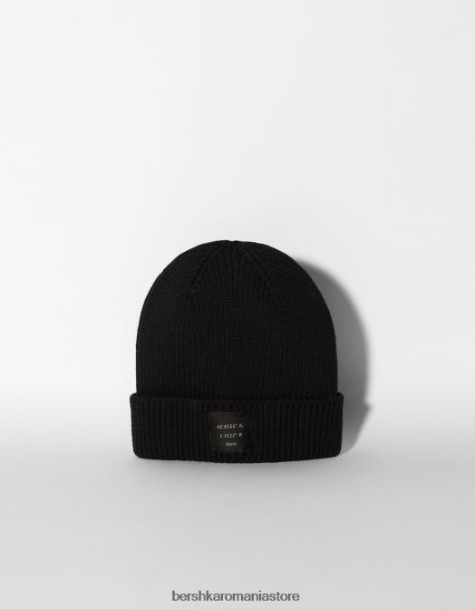 Bershka femei tricot beanie negru Z86D2556 accesorii