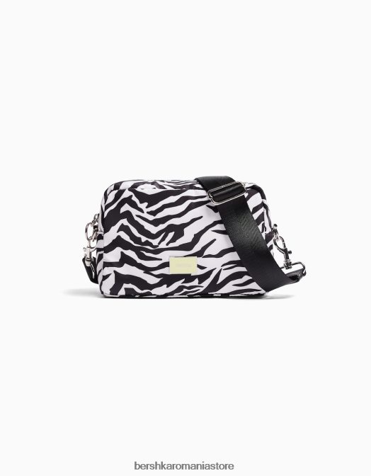 Bershka femei geantă crossbody cu imprimeu zebră nu spăla Z86D2341 accesorii