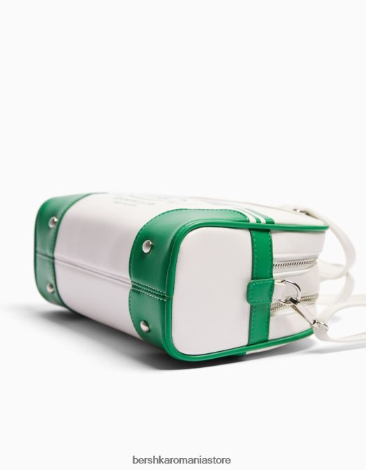 Bershka femei geantă de bowling retro alb Z86D2360 accesorii