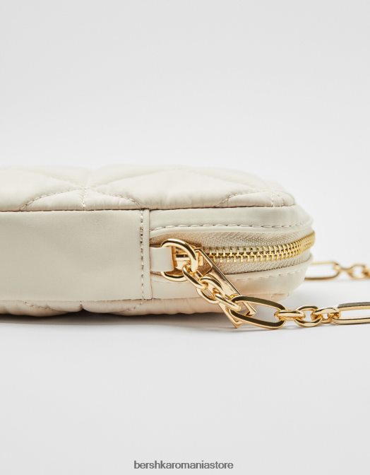 Bershka femei geantă matlasată pentru telefonul mobil cremă Z86D2420 accesorii