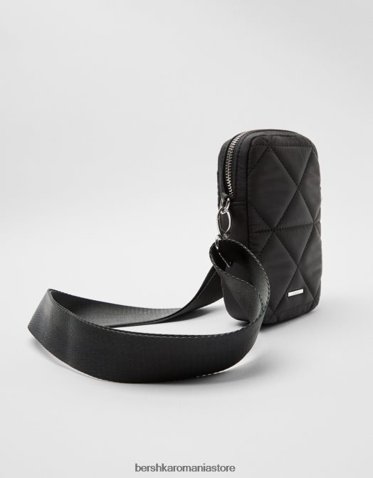 Bershka femei geantă matlasată pentru telefonul mobil negru Z86D2419 accesorii