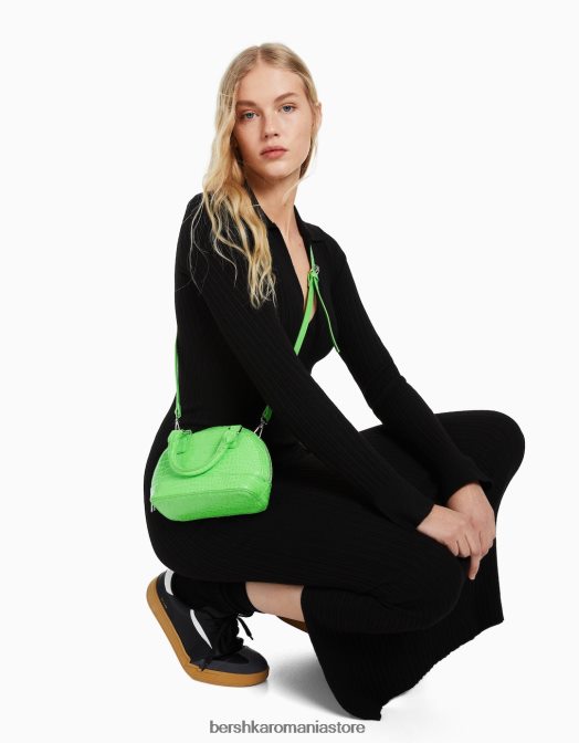 Bershka femei geantă mini croc simulată cu curea nu spăla Z86D2410 accesorii