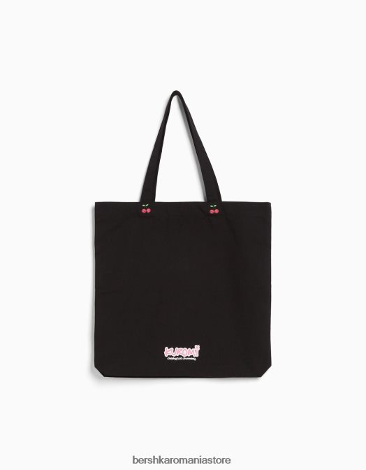 Bershka femei geantă tote din pânză cu imprimeu kuromi exclusiv Z86D2067 accesorii