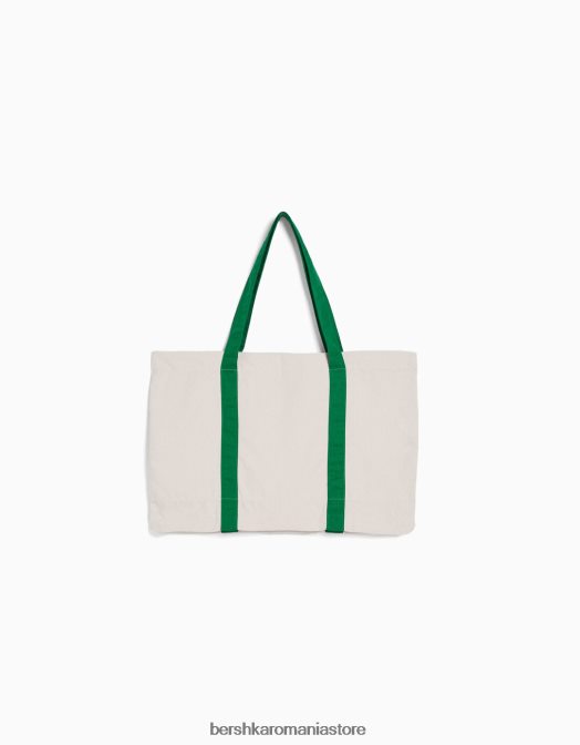 Bershka femei geantă tote imprimată cremă Z86D2416 accesorii