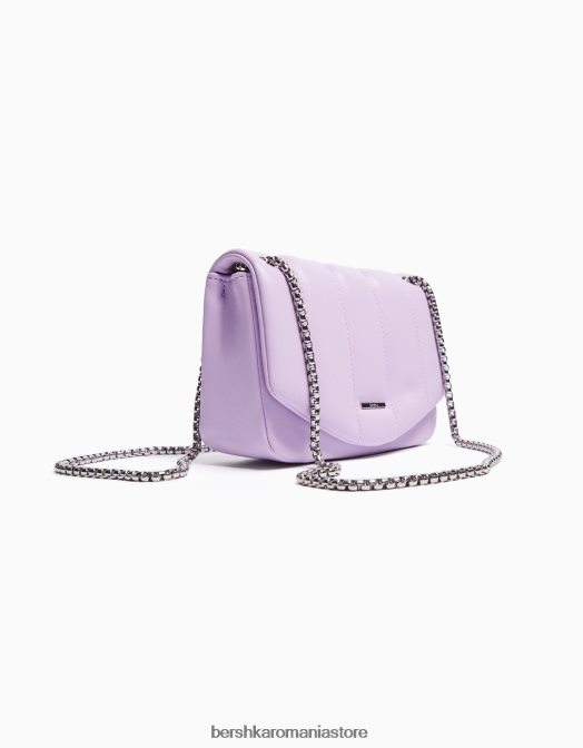 Bershka femei geantă verticală cu lanț matlasată violet Z86D2408 accesorii