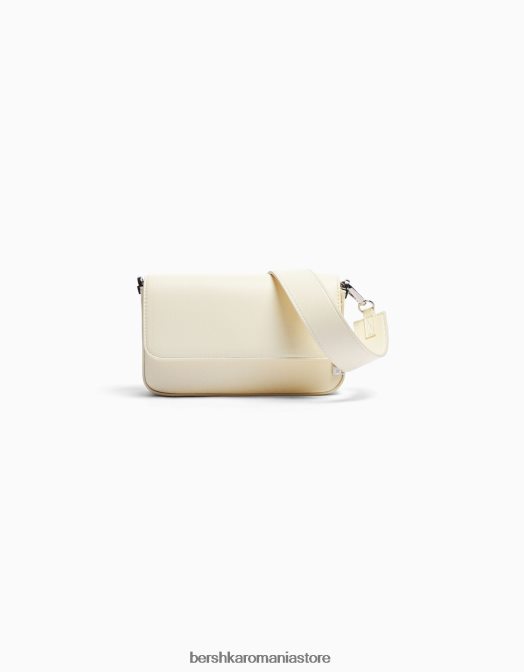 Bershka femei geanta crossbody structurata cremă Z86D2348 accesorii