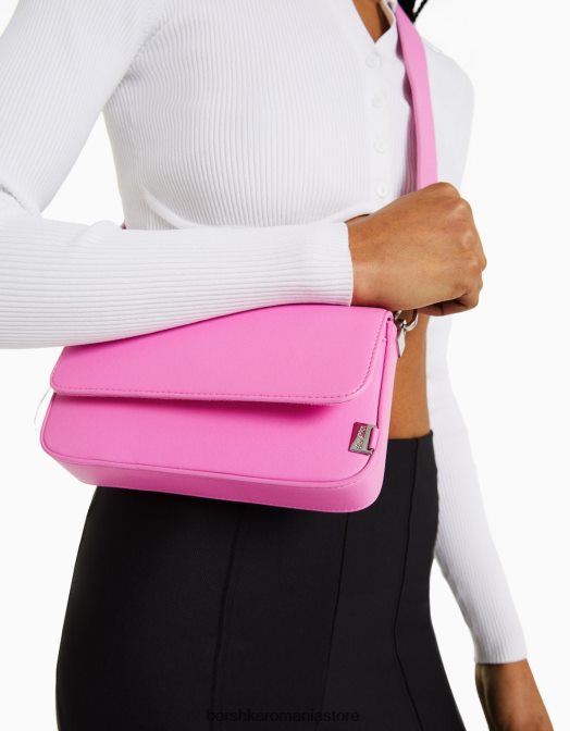 Bershka femei geanta crossbody structurata roz Z86D1840 accesorii