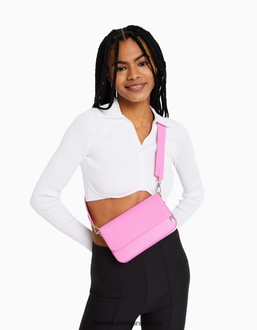 Bershka femei geanta crossbody structurata roz Z86D1840 accesorii