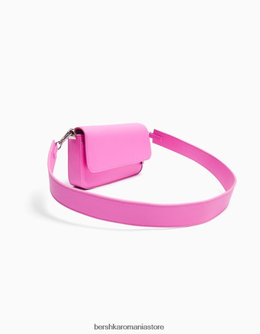 Bershka femei geanta crossbody structurata roz Z86D1840 accesorii