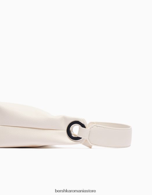 Bershka femei geanta cu maner si inel alb Z86D1907 accesorii