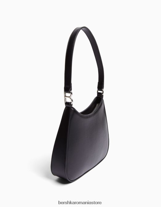 Bershka femei geanta de mana cu maner negru Z86D2422 accesorii