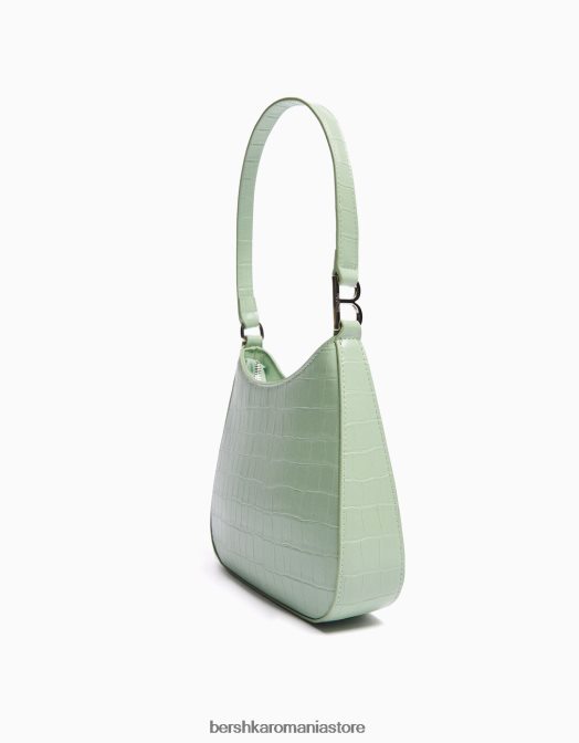 Bershka femei geanta de mana cu maner verde Z86D2421 accesorii