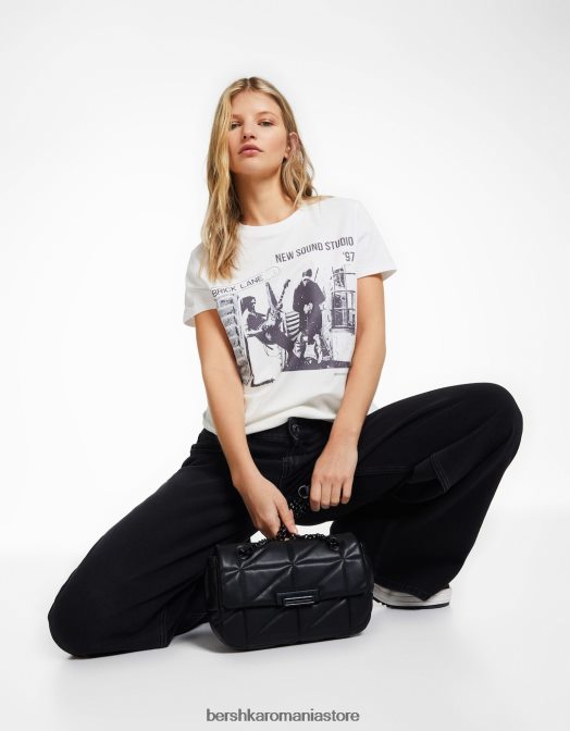 Bershka femei geanta de mana matlasata cu lant nu spăla Z86D2415 accesorii