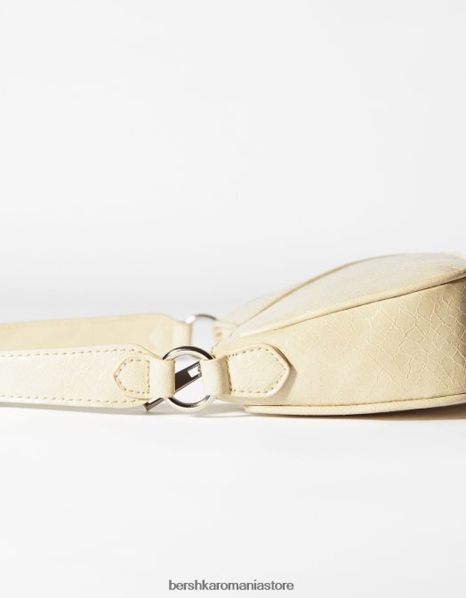 Bershka femei geanta de umar din imitatie de piele bej Z86D2355 accesorii