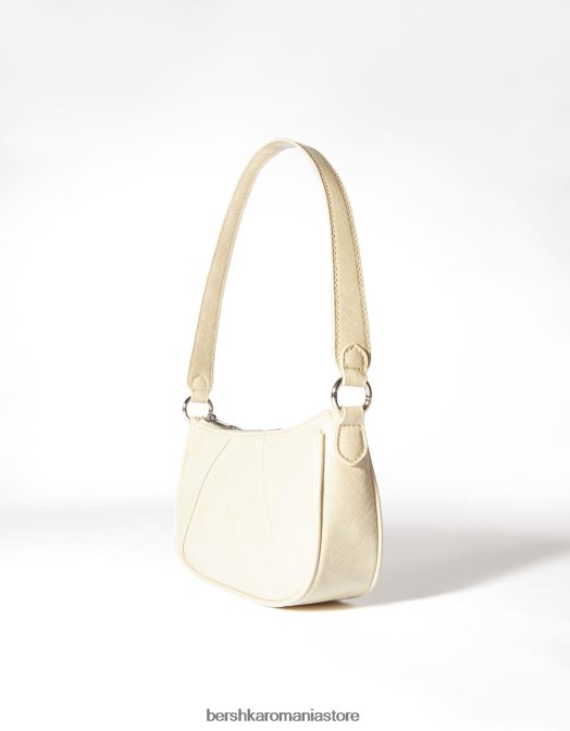 Bershka femei geanta de umar din imitatie de piele bej Z86D2355 accesorii