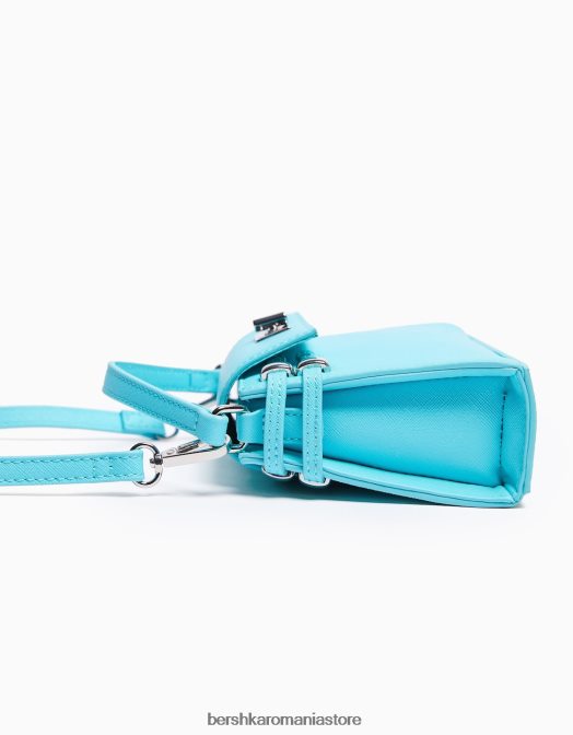 Bershka femei geanta mini trapezoidala cu bareta albastru Z86D2349 accesorii