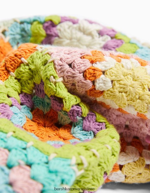 Bershka femei geanta shopper crosetata portocale Z86D1872 accesorii