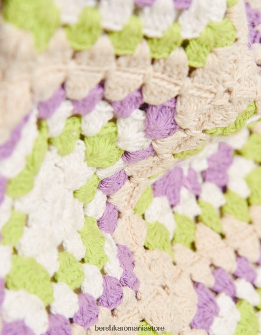 Bershka femei geanta shopper crosetata violet Z86D2375 accesorii