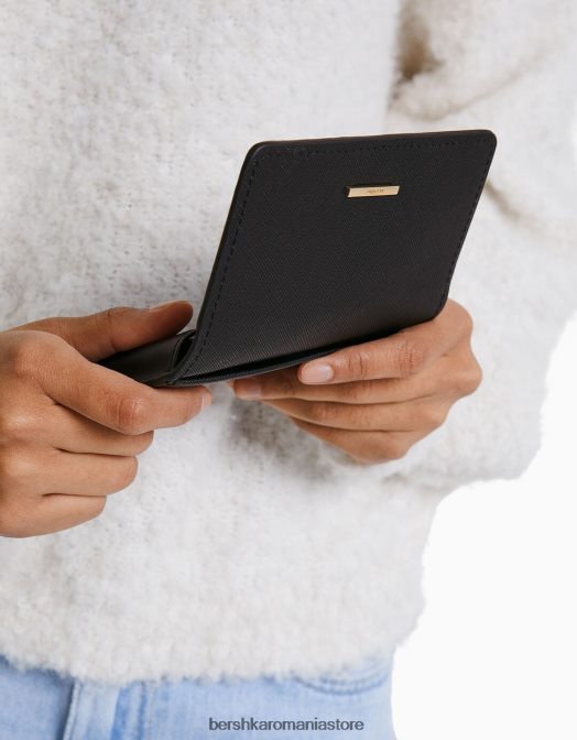 Bershka femei portmonee de bază negru Z86D2391 accesorii