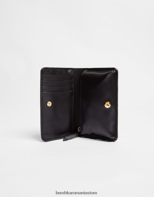 Bershka femei portmonee de bază negru Z86D2391 accesorii