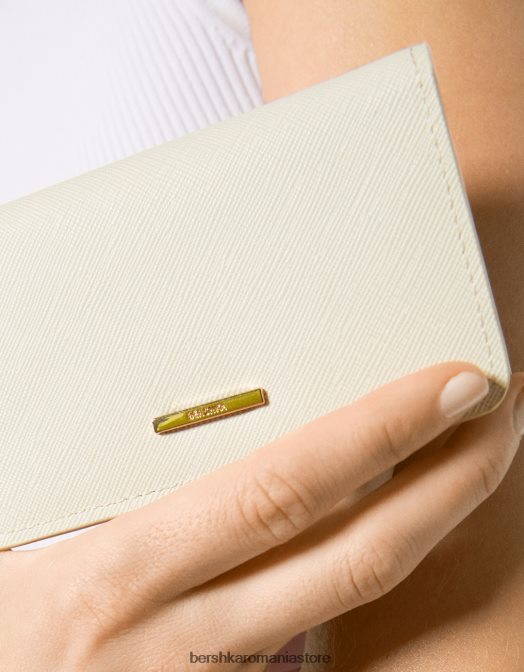 Bershka femei portofel simplu cremă Z86D2398 accesorii