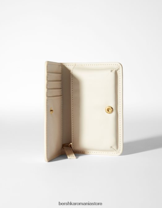 Bershka femei portofel simplu cremă Z86D2398 accesorii