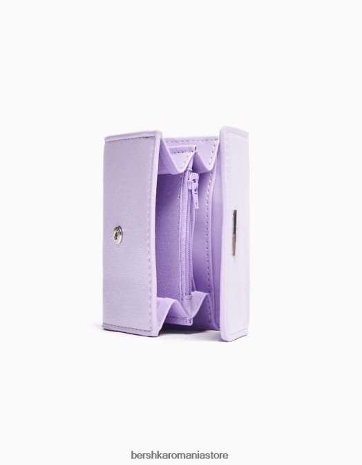 Bershka femei portofel strălucitor de bază violet Z86D2397 accesorii