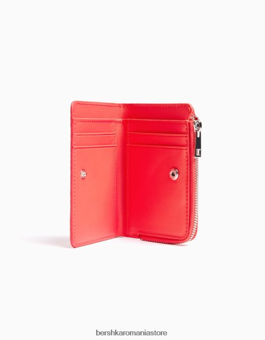 Bershka femei posetă cu imprimeu animal în relief roșu Z86D2381 accesorii