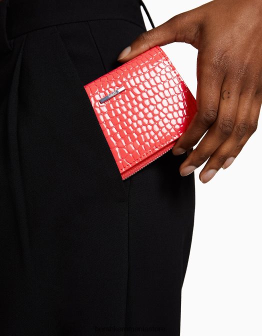 Bershka femei posetă cu imprimeu animal în relief roșu Z86D2381 accesorii