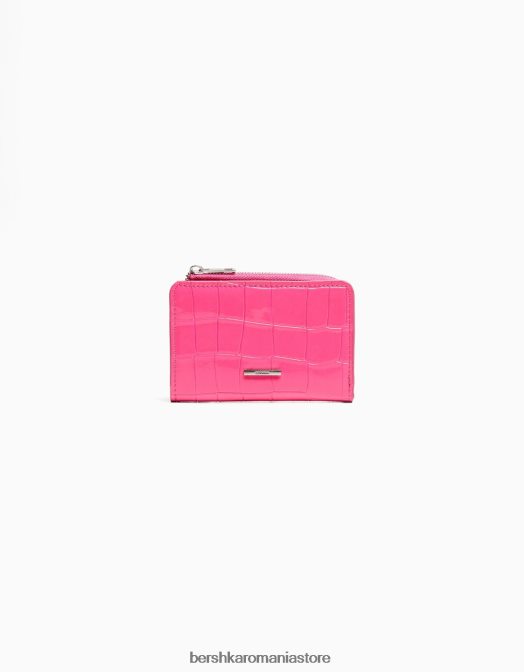 Bershka femei posetă cu imprimeu animal în relief roz Z86D2369 accesorii