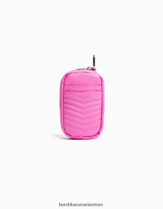 Bershka femei poseta matlasata cu detaliu roz Z86D2358 accesorii