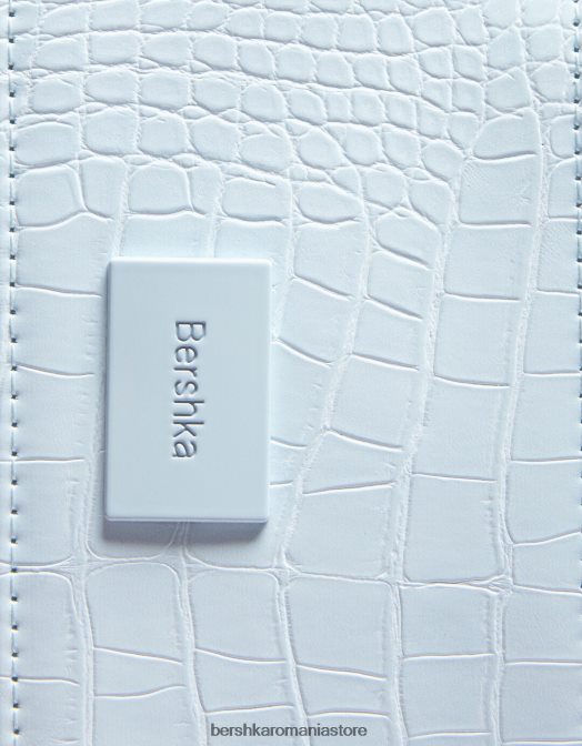 Bershka femei suport pentru carduri cu imprimeu animal cu placă în relief albastru deschis Z86D2377 accesorii