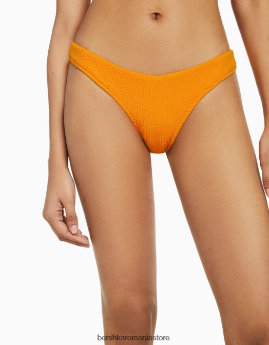Bershka femei fund de bikini asimetric portocale Z86D1790 îmbrăcăminte