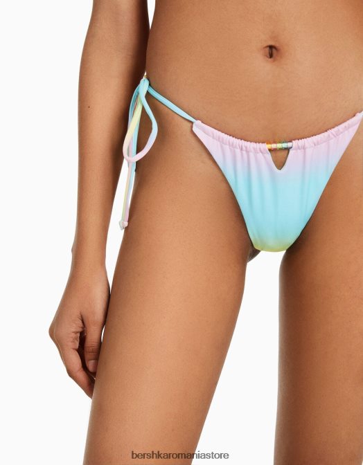 Bershka femei fund de bikini ombre cu detaliu de mărgele galben Z86D1815 îmbrăcăminte