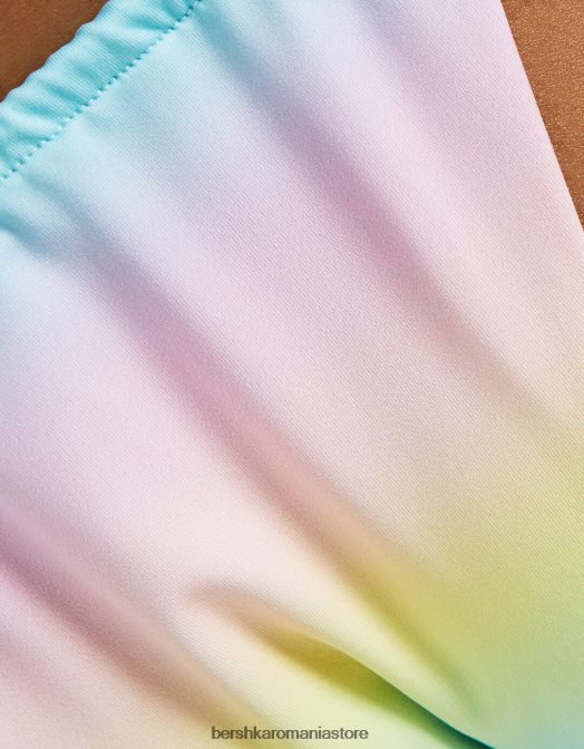 Bershka femei fund de bikini ombre cu detaliu de mărgele galben Z86D1815 îmbrăcăminte