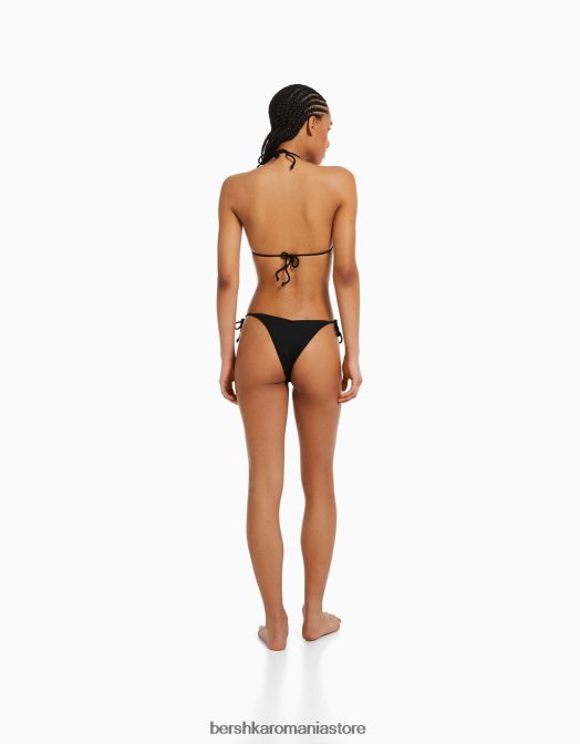 Bershka femei fund de bikini reglabil negru Z86D1779 îmbrăcăminte