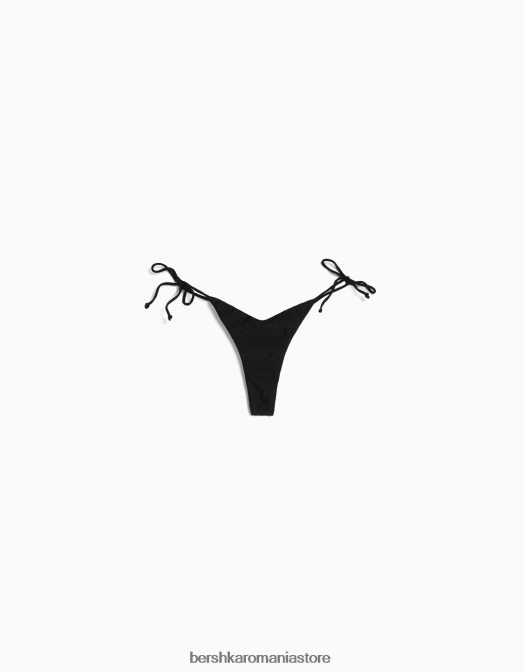 Bershka femei fund de bikini reglabil negru Z86D1779 îmbrăcăminte