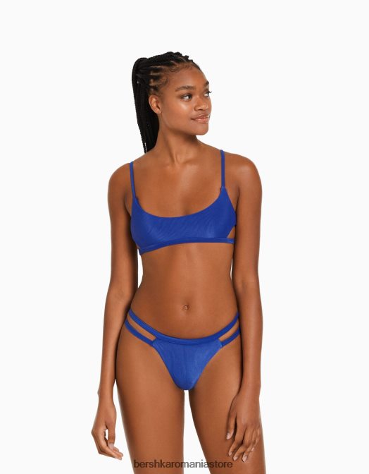 Bershka femei top de bikini sport albastru Z86D1766 îmbrăcăminte