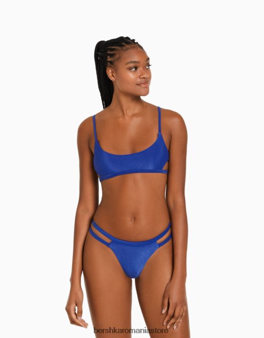 Bershka femei top de bikini sport albastru Z86D1767 îmbrăcăminte