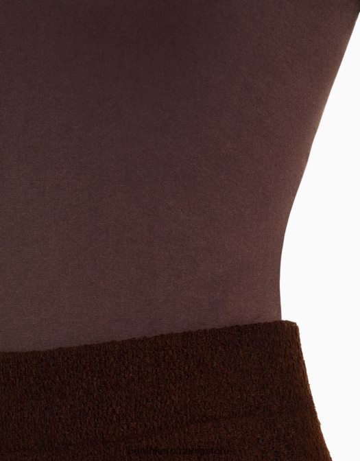 Bershka femei Body fără cusături fără umeri maro Z86D868 îmbrăcăminte