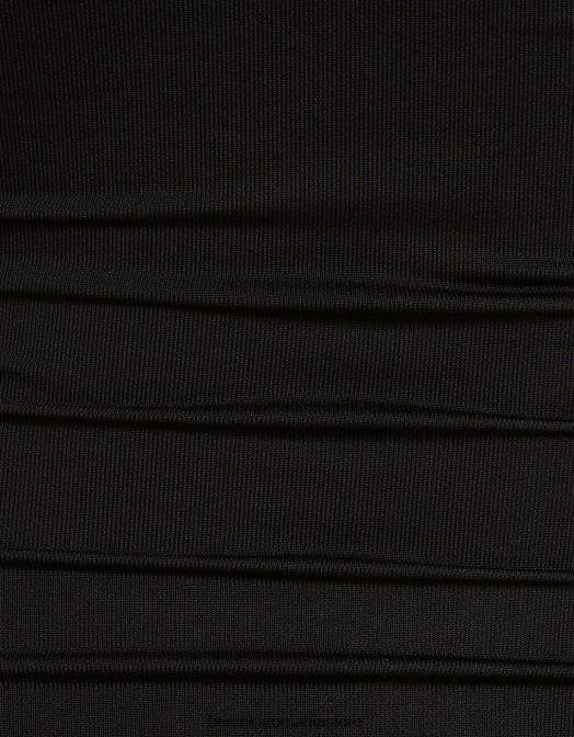 Bershka femei body monocrom cu bretele negru Z86D696 îmbrăcăminte