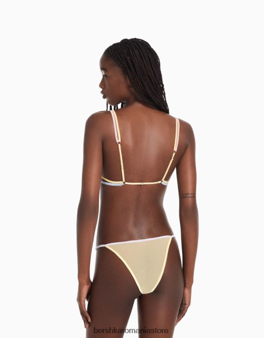 Bershka femei sutien triunghiular colorat roz Z86D1754 îmbrăcăminte
