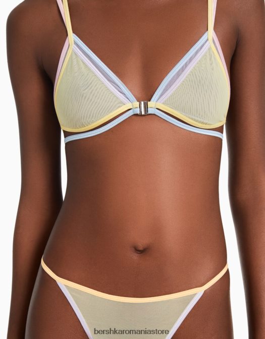 Bershka femei sutien triunghiular colorat roz Z86D1754 îmbrăcăminte