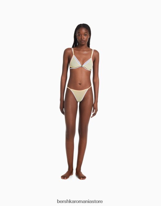 Bershka femei sutien triunghiular colorat roz Z86D1754 îmbrăcăminte