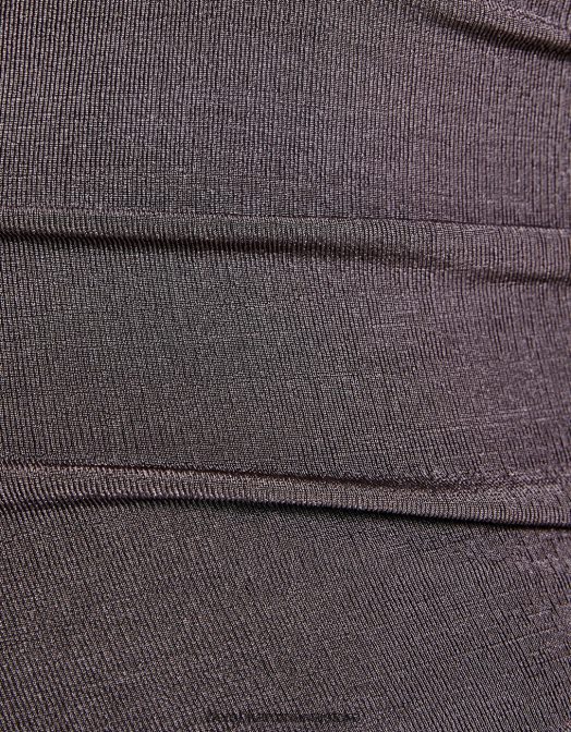 Bershka femei rochie midi cu bretele si volane gri inchis Z86D218 îmbrăcăminte