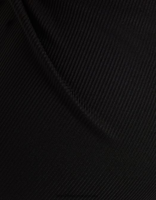 Bershka femei rochie midi cu decupaj negru Z86D232 îmbrăcăminte