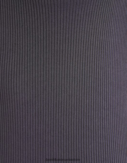 Bershka femei rochie midi cu maneci lungi si decolteu asimetric exclusiv Z86D257 îmbrăcăminte