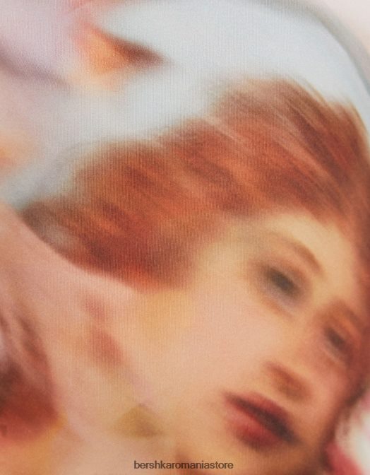 Bershka femei rochie midi mulată cu bretele coral Z86D36 îmbrăcăminte