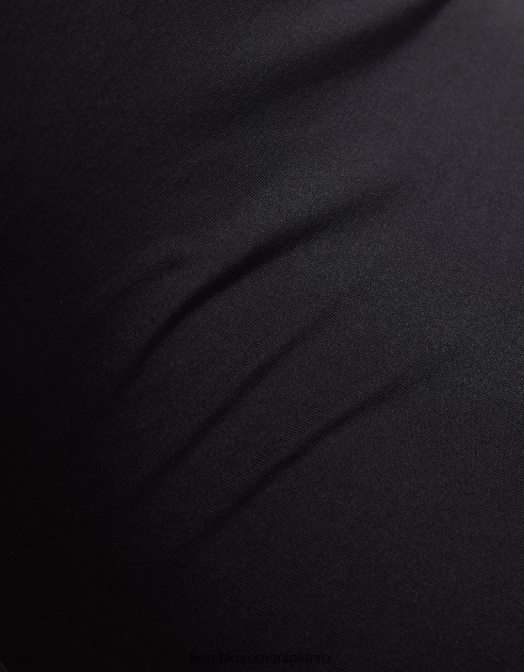 Bershka femei rochie midi mulată cu bretele negru Z86D63 îmbrăcăminte